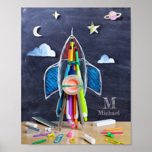 Poster Vaisseau spatial à thème spatial ~ Enfants de mono (Devant)