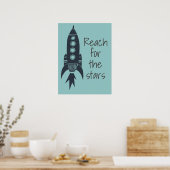 Poster Vaisseau spatial Atteindre les étoiles (Cuisine)