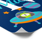 Poster Vaisseau spatial pour enfants (Coin)