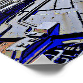 Poster vaisseau spatial Sci Fi (Coin)