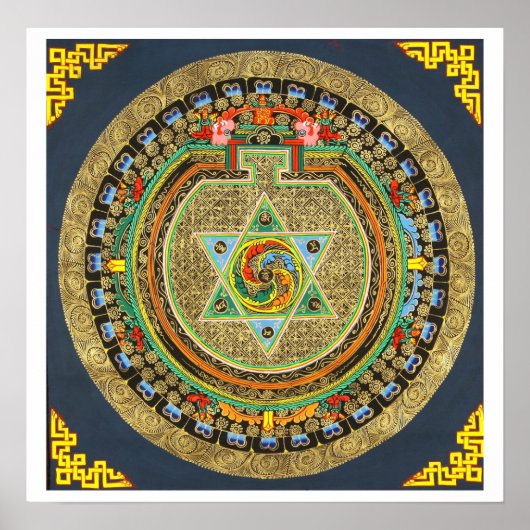 Poster Vajrayogini Mantra Mandala (Devant)