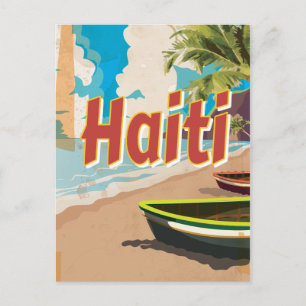 Poster vakantie in Haïti Briefkaart