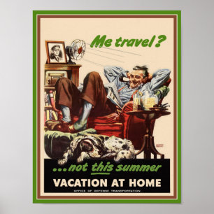 Poster: Vakantie thuis Poster
