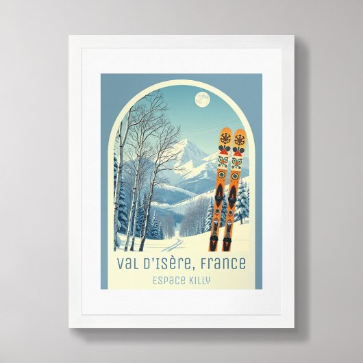 Poster Val d'Isère France Espace Killy ski