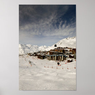 Poster Val Thorens Trois Vallées Alpes françaises France