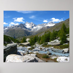 Poster Valais Alps