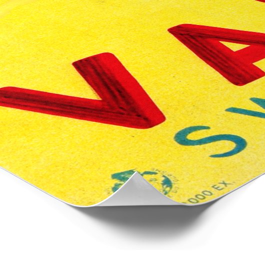 Poster VALAIS Suisse Alpine Resorts Tourisme (Coin)