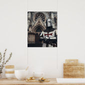 Poster Valant Argent détaillé Templier Chevalier historiq (Cuisine)