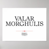 Poster Valar Morghulis (Devant)