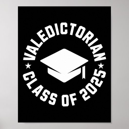 Poster Valedictorian Cl Of 2025 Graduation (Devant)