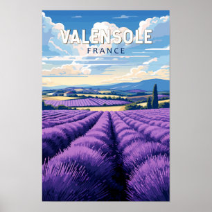 Poster Valensole France Voyage Art Vintage