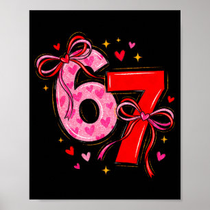 Poster Valentin 67 Six Sept Cœur Coquette Arc Valentin