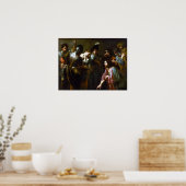 Poster Valentin de Boulogne Christ et Adultes (Cuisine)