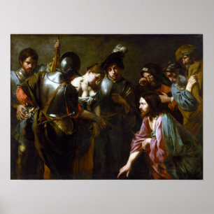 Poster Valentin De Boulogne le Christ et l'adultère