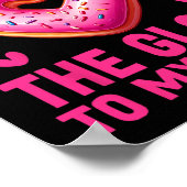 Poster Valentin drôle Donut Vous êtes la glaçage à mon Do (Coin)