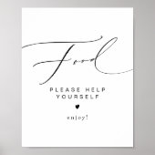 Poster VALENTINA Moderne Élégant Script Typographie Alime (Devant)