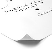 Poster VALENTINA Moderne Élégant Script Typographie Boiss (Coin)