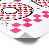 Poster Valentine 67 Six Seven 6 7 Funny Heart Bow For Kid (Coin)