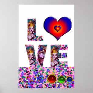 POSTER VALENTINE AMOUR FÊTE MASQUÉE VÉNITIENNE