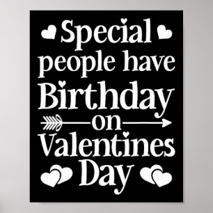 Poster Valentine Anniversaire Femmes Filles Nées Sur Vale