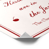 Poster  Valentine Bridal Shower Guess How Many Kisses (Coin)