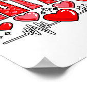 Poster Valentine Cardiac Nurse You Make My Heart Flutter (Coin)