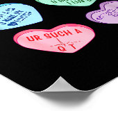 Poster Valentine Cardiologist Hearts Candy Ekg Tech Telem (Coin)