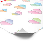 Poster Valentine Élégant Coeurs Interverrouillés Design (Coin)