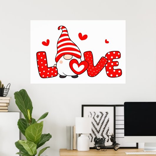 Poster Valentine gnome (Bureau à domicile)