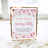 Poster Valentine How Big Is Mommy's Belly Shower Game