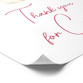 Poster Valentine Merci amoureux pour venir (Coin)