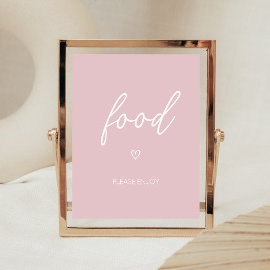 Poster Valentine Minimalist Heart Food