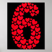 Poster Valentine’s Day 67 Filled With Heart Funny Six Sev (Devant)