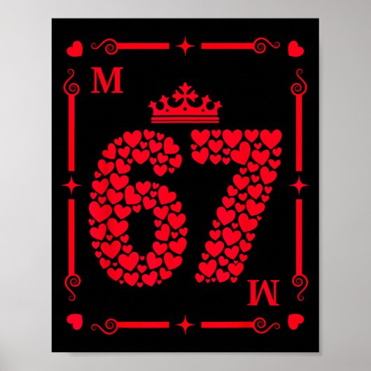 Poster Valentine’s Day 67 Filled With Hearts Card Six Sev (Devant)