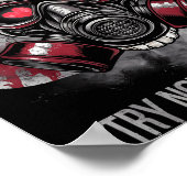 Poster Valentine Skull Gas Mask Love Romance (Coin)