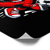 Poster Valentine Soccer Heart Drip Srt Love Valentines Da (Coin)