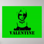 Poster Valentine (Stenciled) (Devant)
