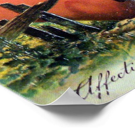 Poster Valentine victorienne (Coin)