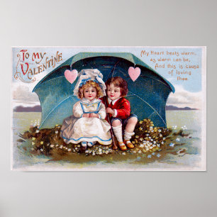 Poster Valentine vintage