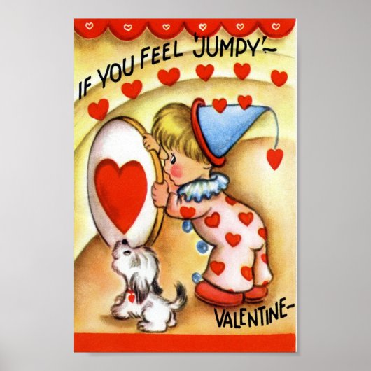 Poster Valentine vintage (Devant)