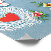 Poster Valentine vintage (Coin)