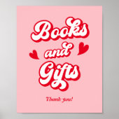 Poster Valentines Baby showers Livres et cadeaux (Devant)