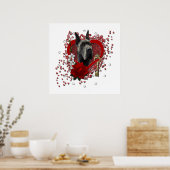 Poster Valentines - Clé de mon coeur - Grande Danse - Gri (Cuisine)