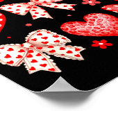 Poster Valentines Day Coquette Bow Hearts Leopard Women G (Coin)