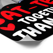 Poster Valentine's Day Cuddling Cute Bats Couple Bat Vale (Coin)