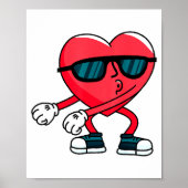 Poster Valentines Day Dancing Heart  (Devant)