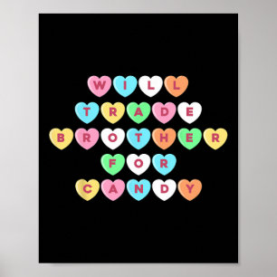 Poster Valentines Day Fera Le Commerce Frère Pour Candy F