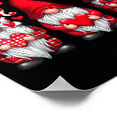 Poster Valentines Day Gnomes Cute Red Hearts Love Gnome W (Coin)