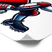 Poster Valentines Day Heart Football Player Team Srts  (Coin)