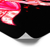 Poster Valentines Day Love Funny Coquette Bow Checkered N (Coin)